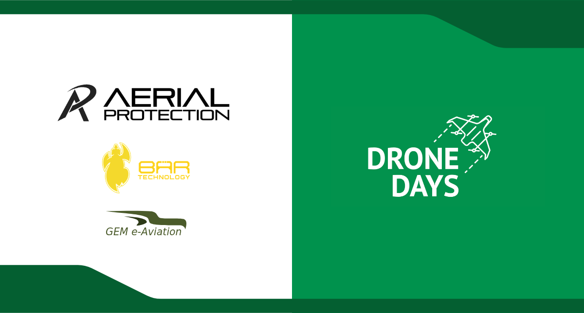 Aerial Protection Group ist gemeinsam mit BÄR Technology und GEM e-Aviation Aussteller bei den Drone Days 2026
